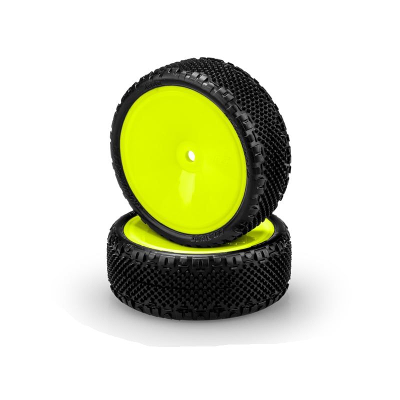 JConcepts Pin Swag LP Wide 2.2" Pre-Mounted 2WD Front Buggy Carpet Tires (Pink) 4062-201011