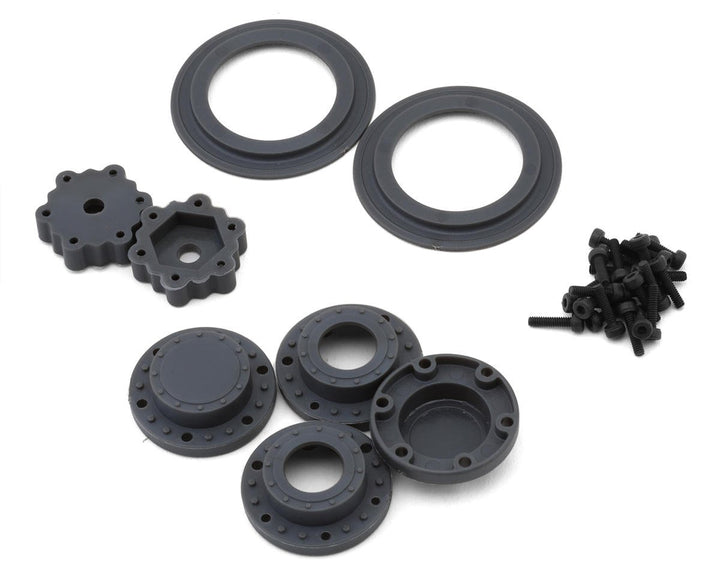 JConcepts Losi Mini LMT Renegades Pre-Mounted Monster Truck Tires (2) (Blue) 4123-41914