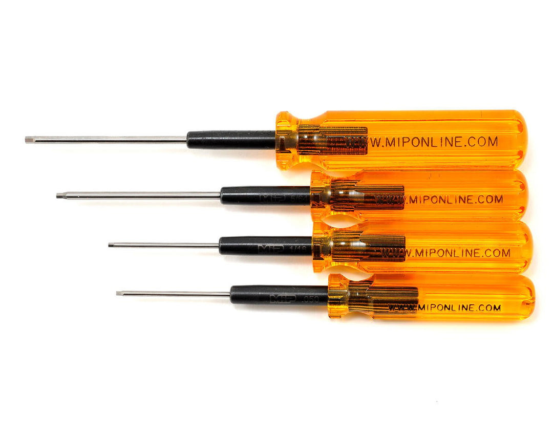 MIP Thorp Standard SAE Hex Driver Wrench Set (4) (.050, 1/16, 5/64, 3/32) 9501