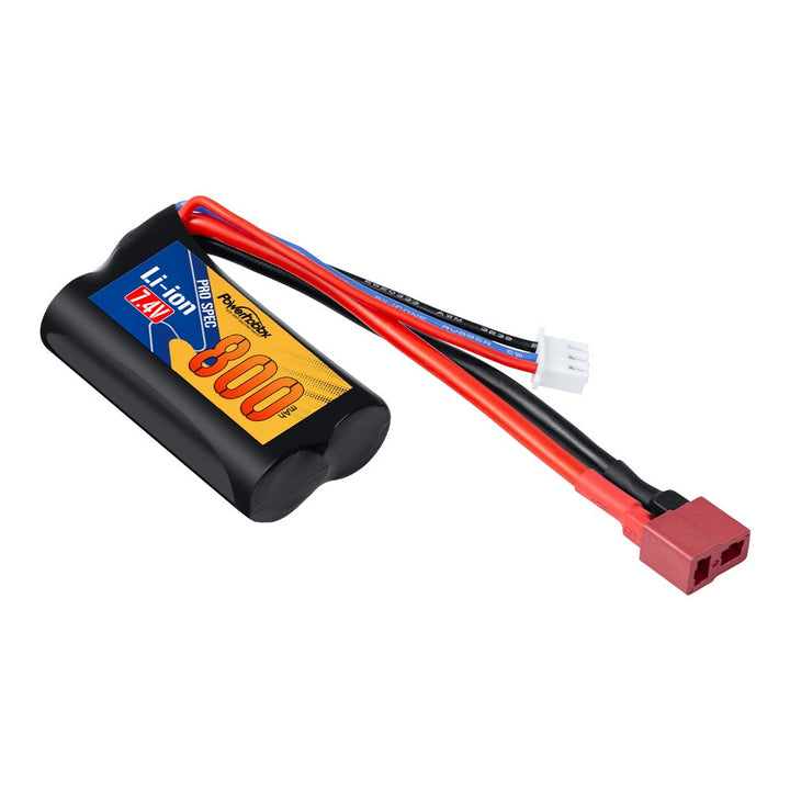 Powerhobby Li-ion 7.4V 800mAh Battery w Deans Plug : BlackZone Slyder