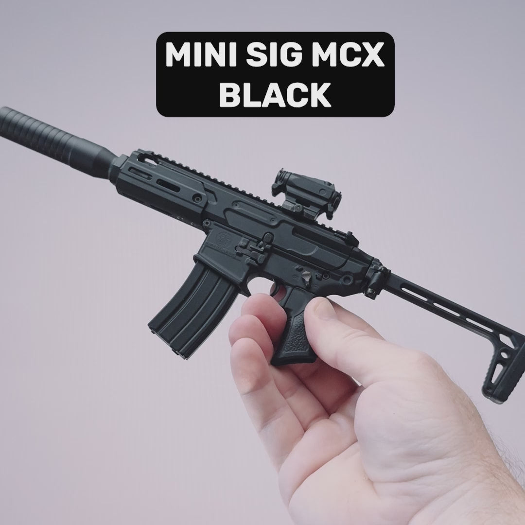 GoatGuns Miniature 1/3 Scale Die-Cast Sig Sauer MCX Model Kit (Black)