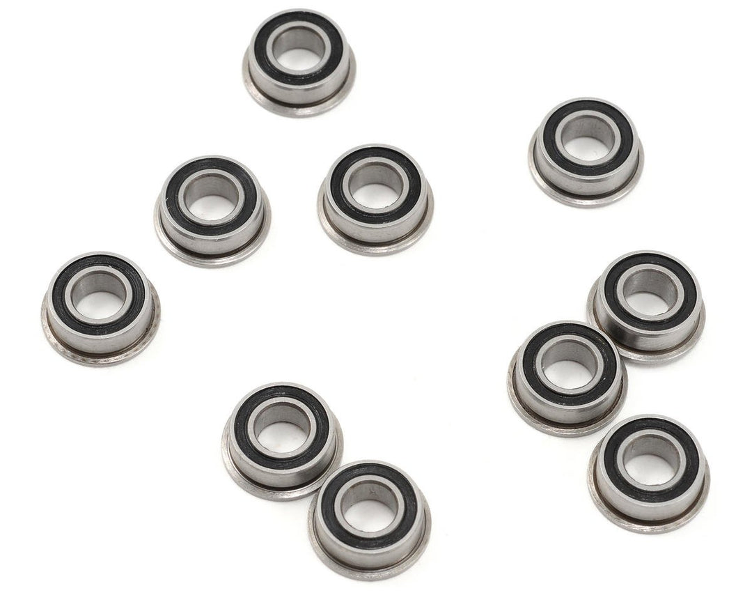 ProTek RC 5x10x4mm Rubber Sealed Flanged "Speed" Bearing (10) PTK-10104