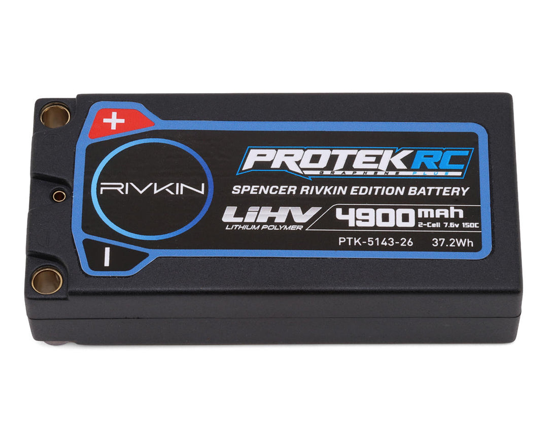ProTek RC Spencer Rivkin 2S 150C 4900mAh 7.6V Low IR SG3 HV ULCG Shorty LiPo PTK-5143-26