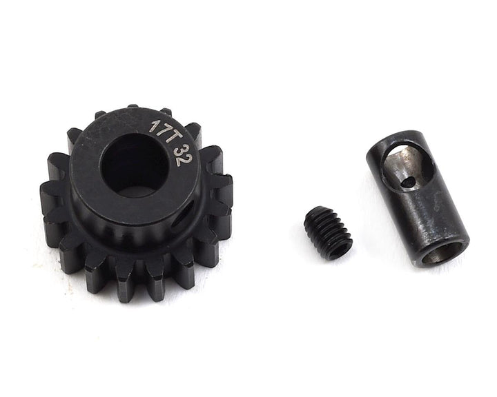 ProTek RC Steel 32P Pinion Gear w/3.17mm Reducer Sleeve (Mod .8) (5mm Bore)