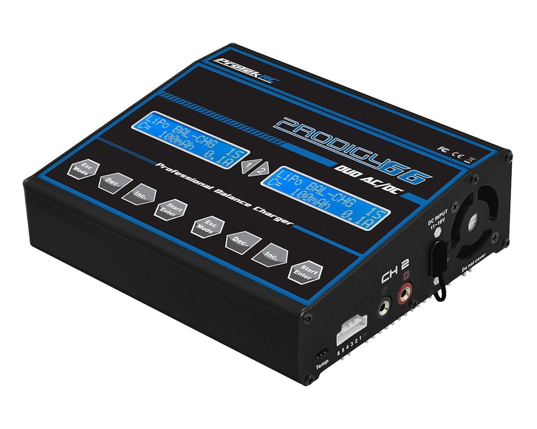 ProTek RC "Prodigy 66 Duo AC/DC" LiHV/LiPo Battery Balance Charger PTK-8523
