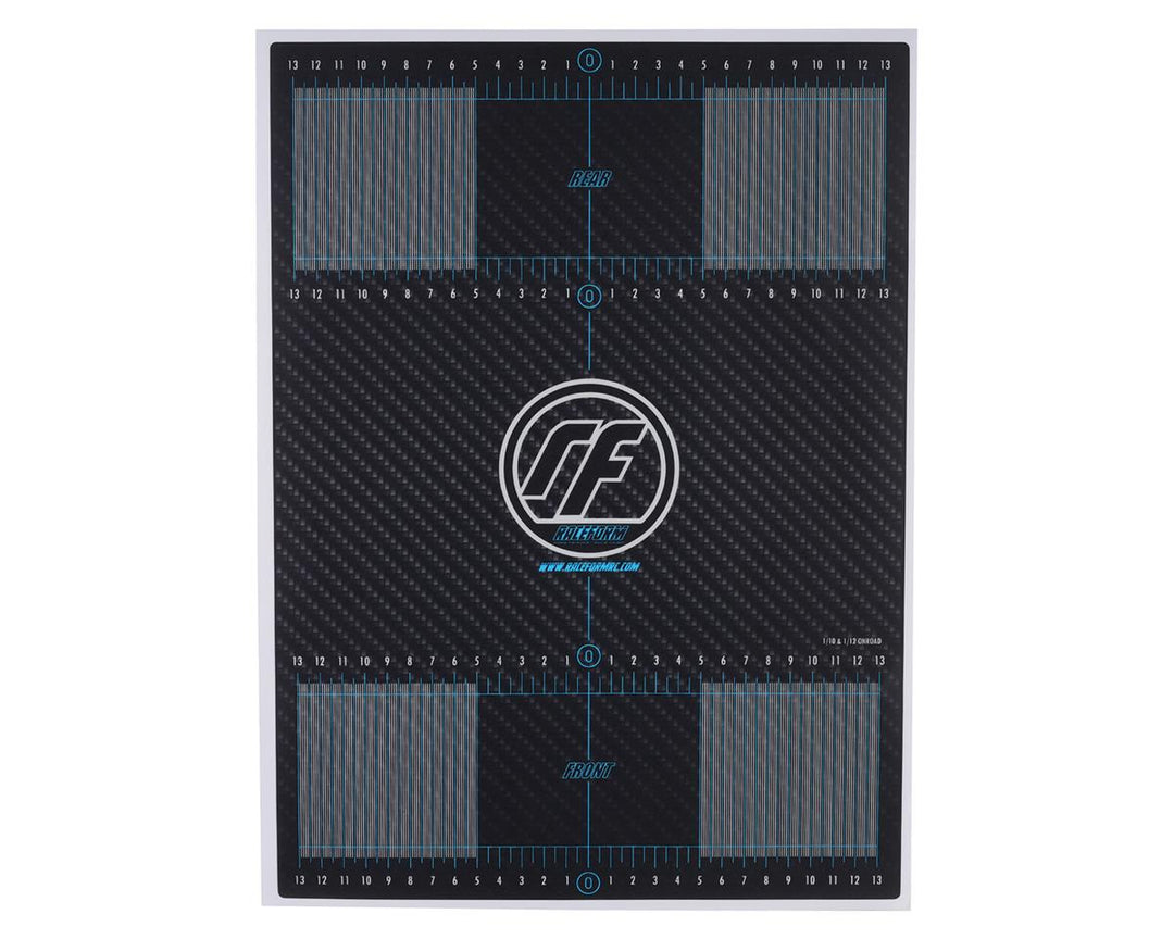 Raceform Carbon Fiber Graphic Setup Decals (1/10, 1/12 On-Road) RFM20210114CFGSDS10ON