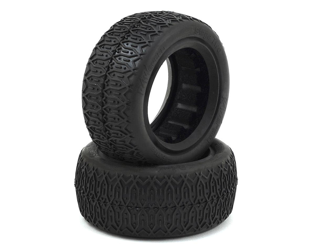 Raw Speed RC Stage Two Front 4WD Buggy Tires (2) 160703