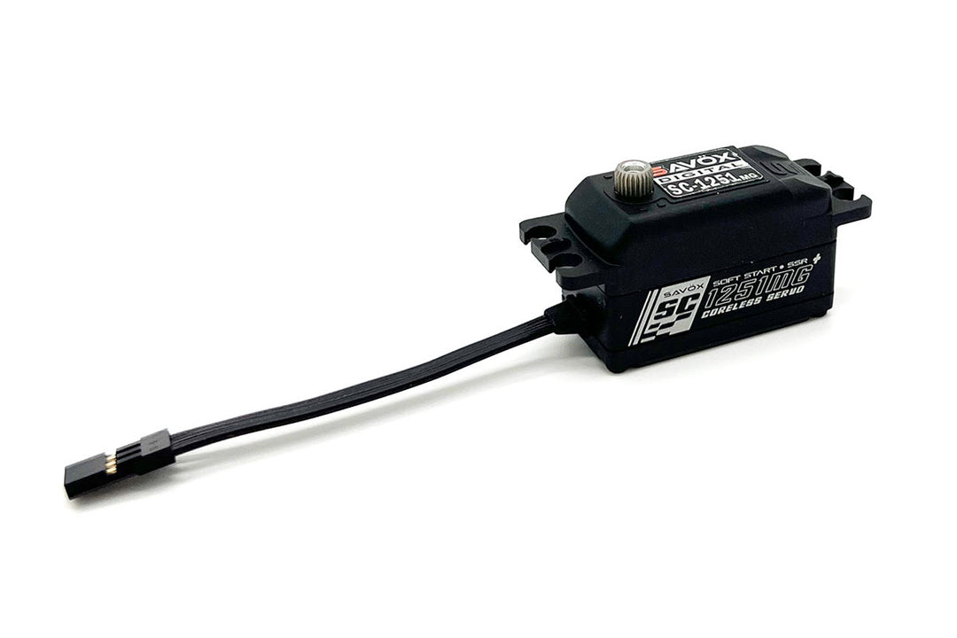 Savox Black Edition, Low Profile Digital Servo with Soft Start SAVSC1251MGP-BE