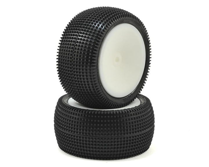 Schumacher Cactus 2.2" Rear 1/10 Buggy Pre-Mounted Carpet Tire (2) (Yellow) U6839