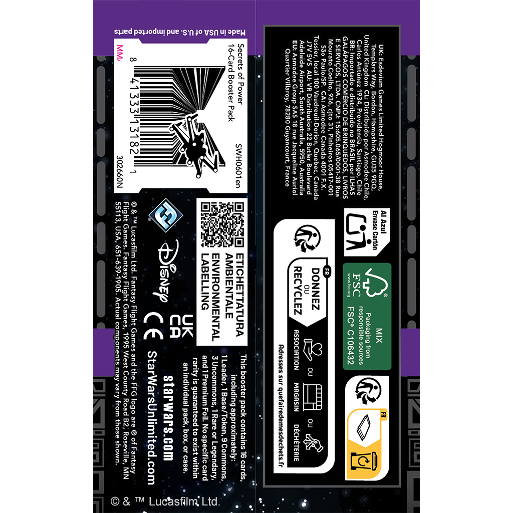 Star Wars: Unlimited - Secrets of Power: Booster Display