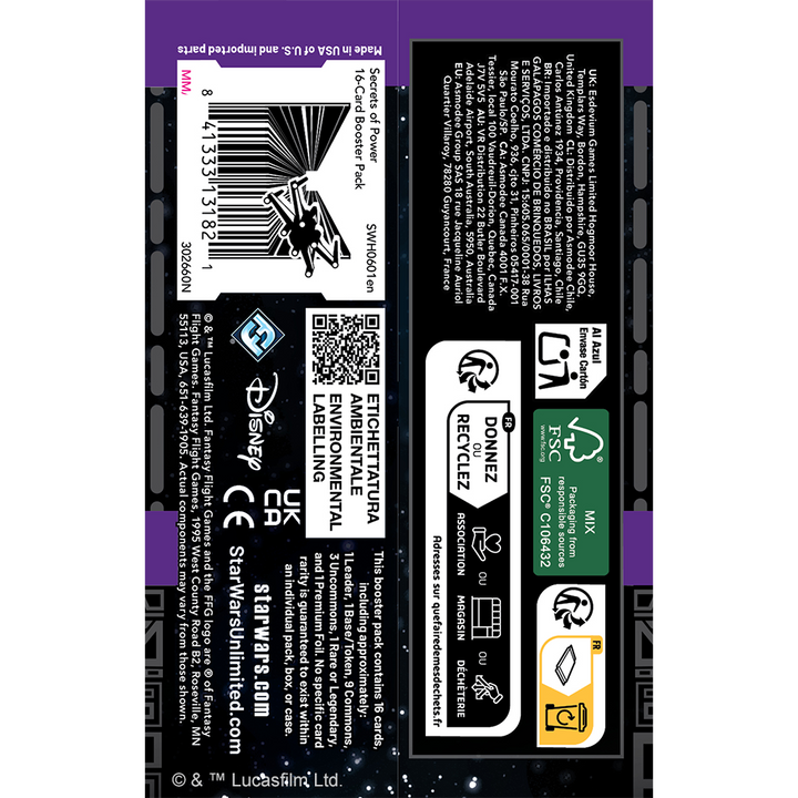 Star Wars: Unlimited - Secrets of Power: Booster Display