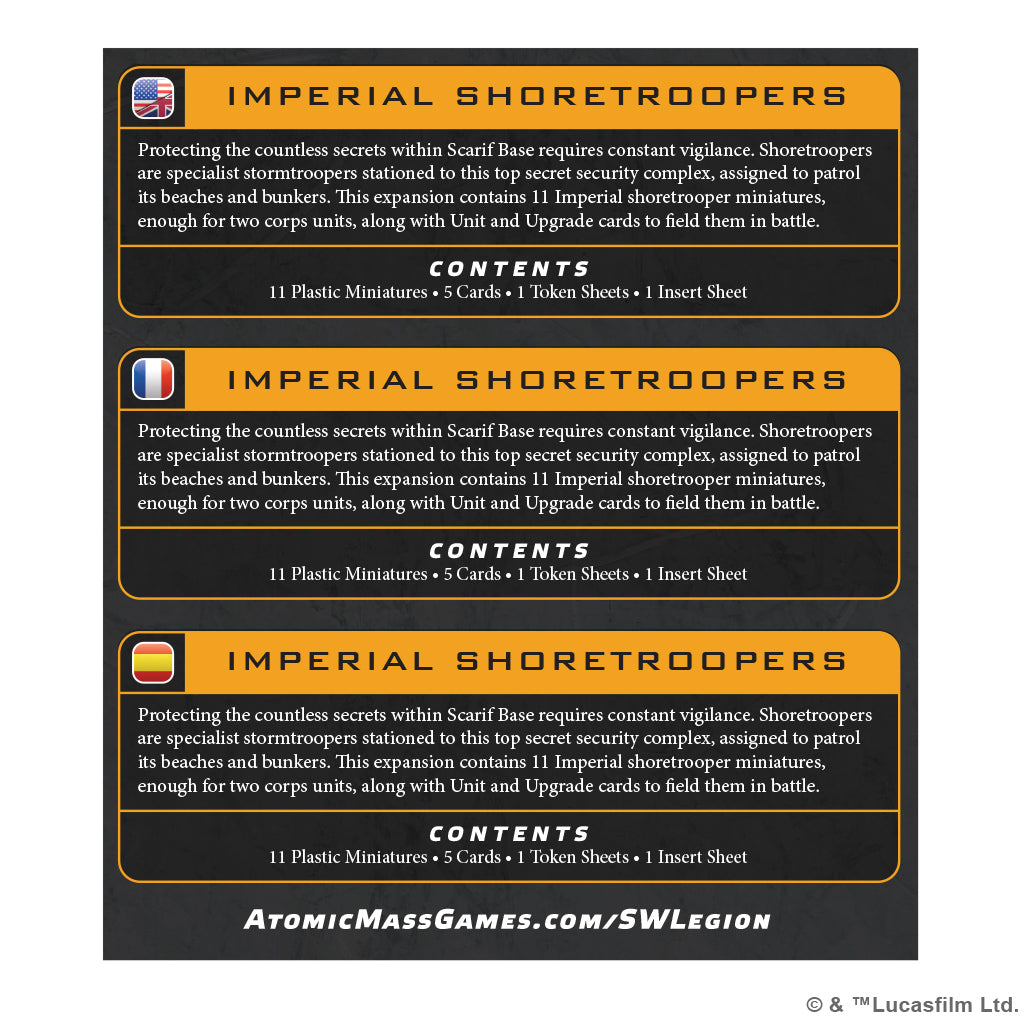 Star Wars: Legion - Imperial Shoretroopers SWQ199