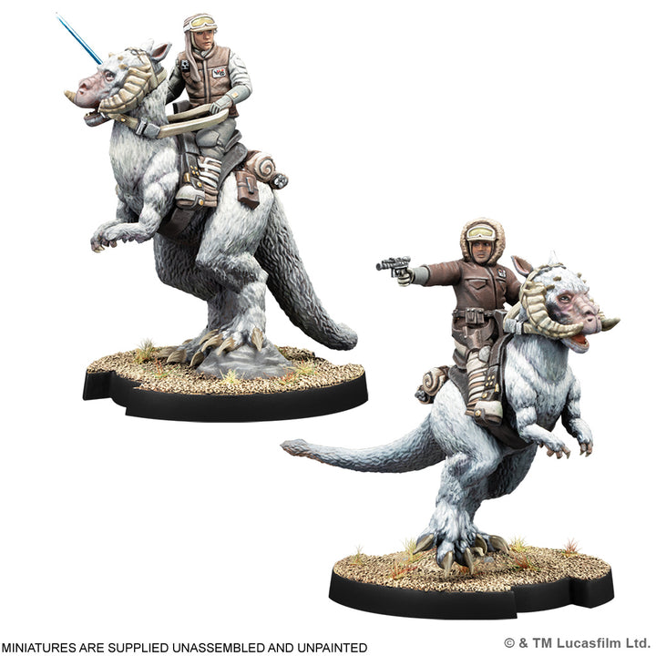 Star Wars: Legion - Captain Solo &amp; Commander Skywalker on Tauntauns (SWQ41)