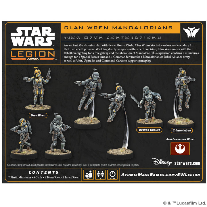 Star Wars: Legion - Clan Wren Mandalorians (SWQ56)