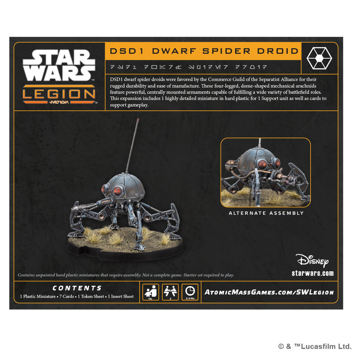 Star Wars: Legion - DSD1 Dwarf Spider Droid (SWQ61)