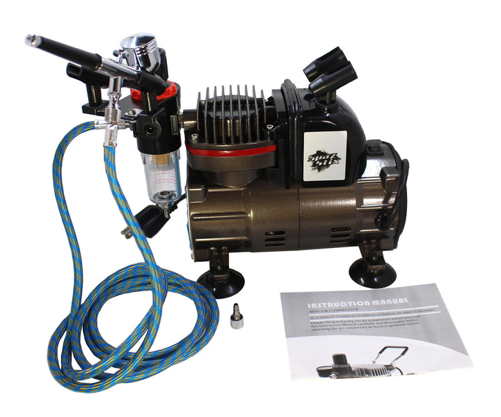 Dual Action Gravity Feed Airbrush &amp; Compressor Combo SZX50000