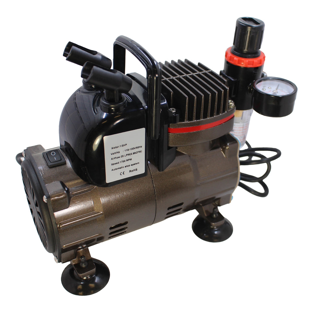 Dual Action Gravity Feed Airbrush &amp; Compressor Combo SZX50000