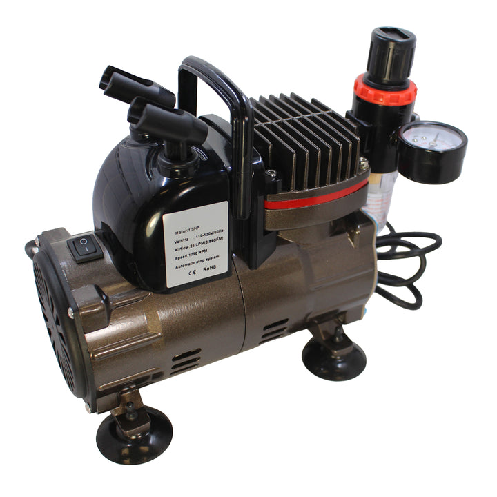 Dual Action Gravity Feed Airbrush &amp; Compressor Combo SZX50000