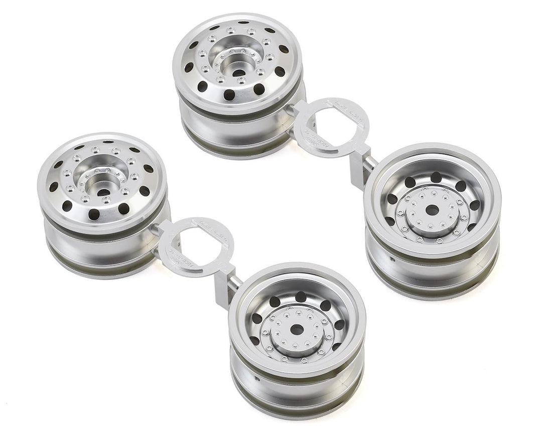 Tamiya TT-01 Type-E Racing Truck Wheels (Matte Chrome) (4) 51588