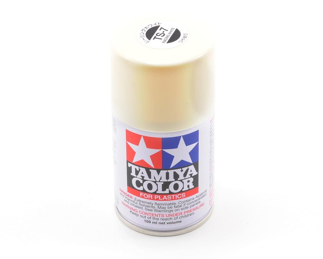 Tamiya TS-7 Racing White Lacquer Spray Paint (100ml) 85007