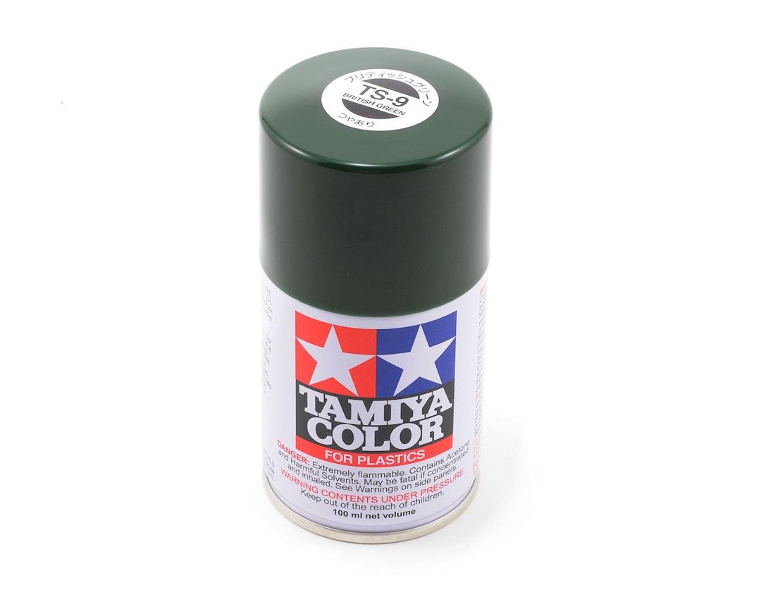 Tamiya TS-9 British Green Lacquer Spray Paint (100ml) 85009