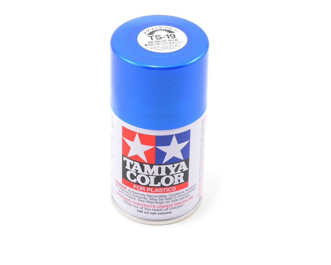 Tamiya TS-19 Metallic Blue Lacquer Spray Paint (100ml) 85019