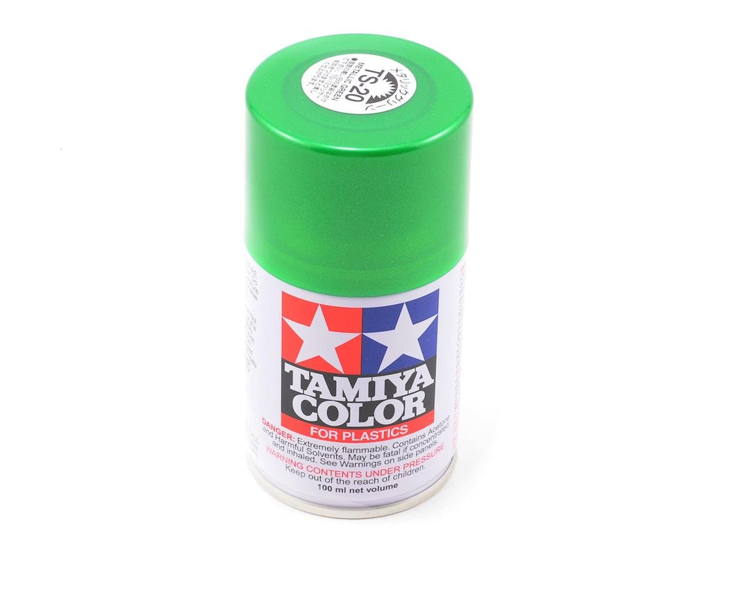 Tamiya TS-20 Metallic Green Lacquer Spray Paint (100ml) 85020