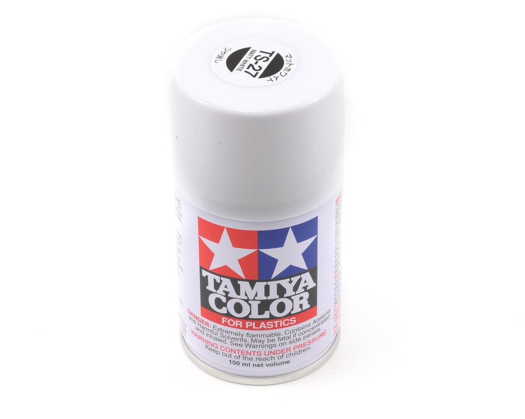 Tamiya TS-27 Matte White Lacquer Spray Paint (100ml) 85027