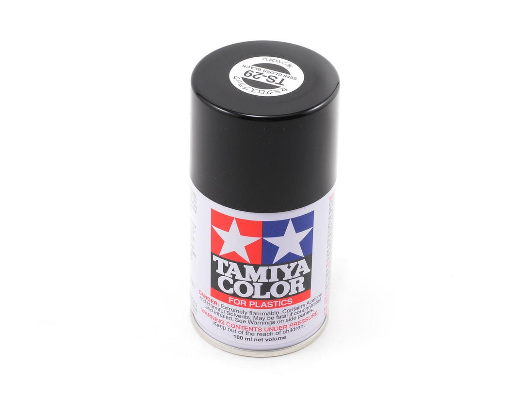 Tamiya TS-29 Semi-Gloss Black Lacquer Spray Paint (100ml) 85029