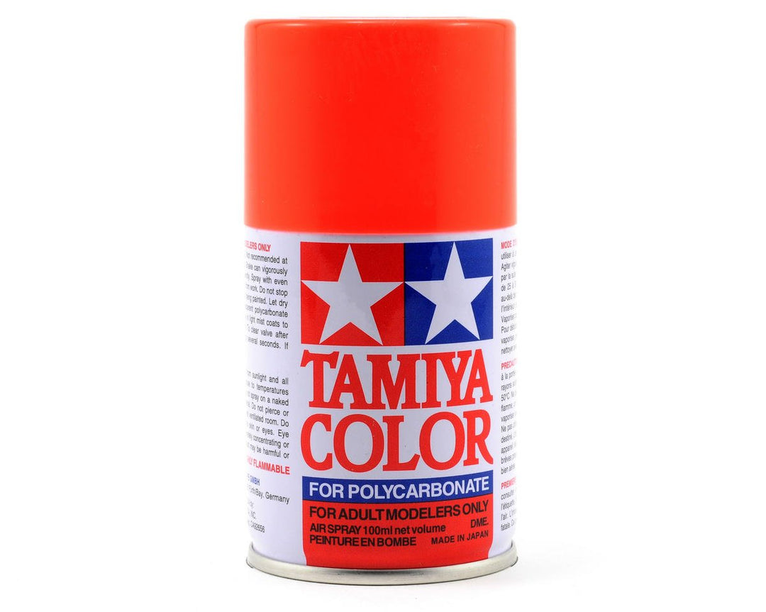 Tamiya PS-20 Fluorescent Red Lexan Spray Paint (100ml) 86020