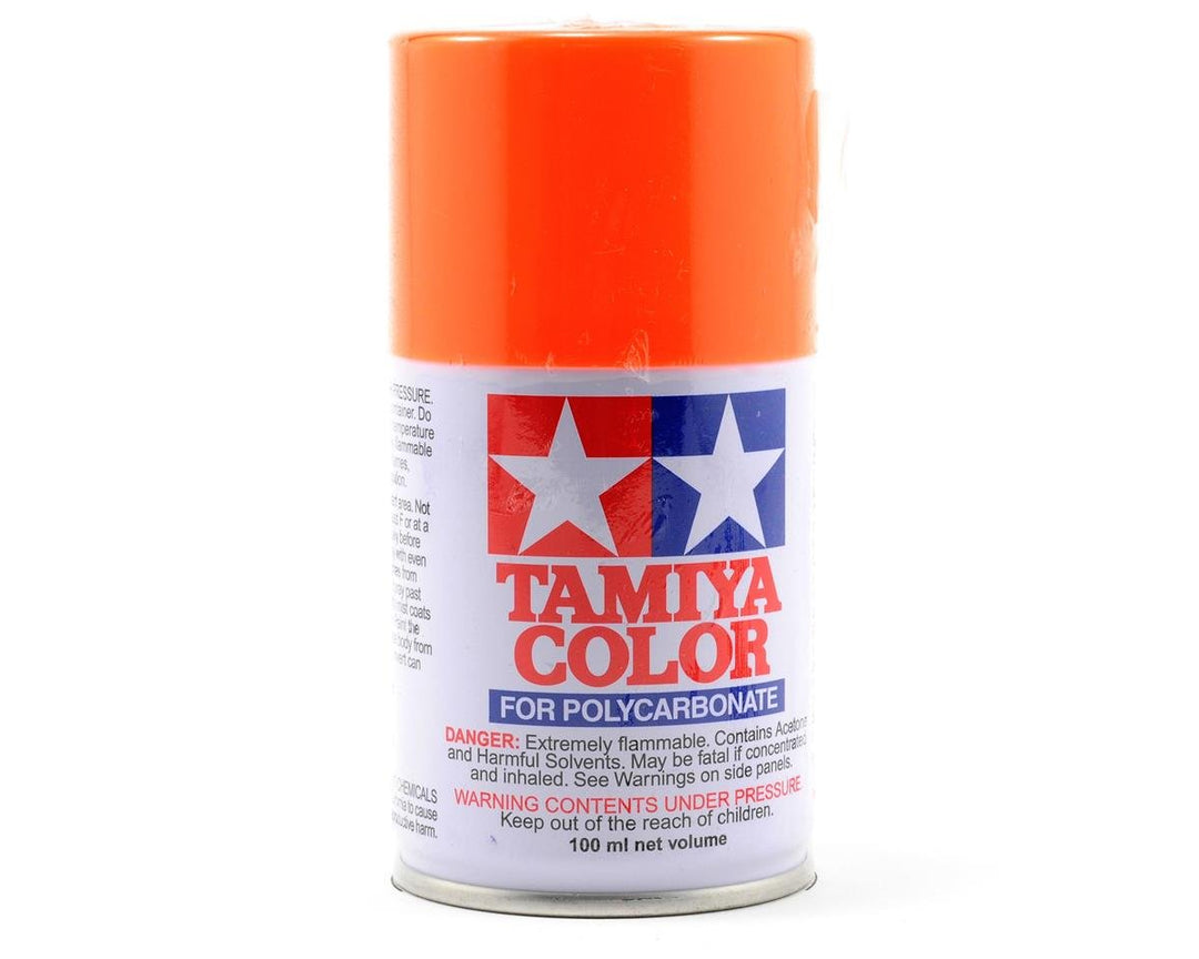 Tamiya PS-24 Fluorescent Orange Lexan Spray Paint (100ml) 86024