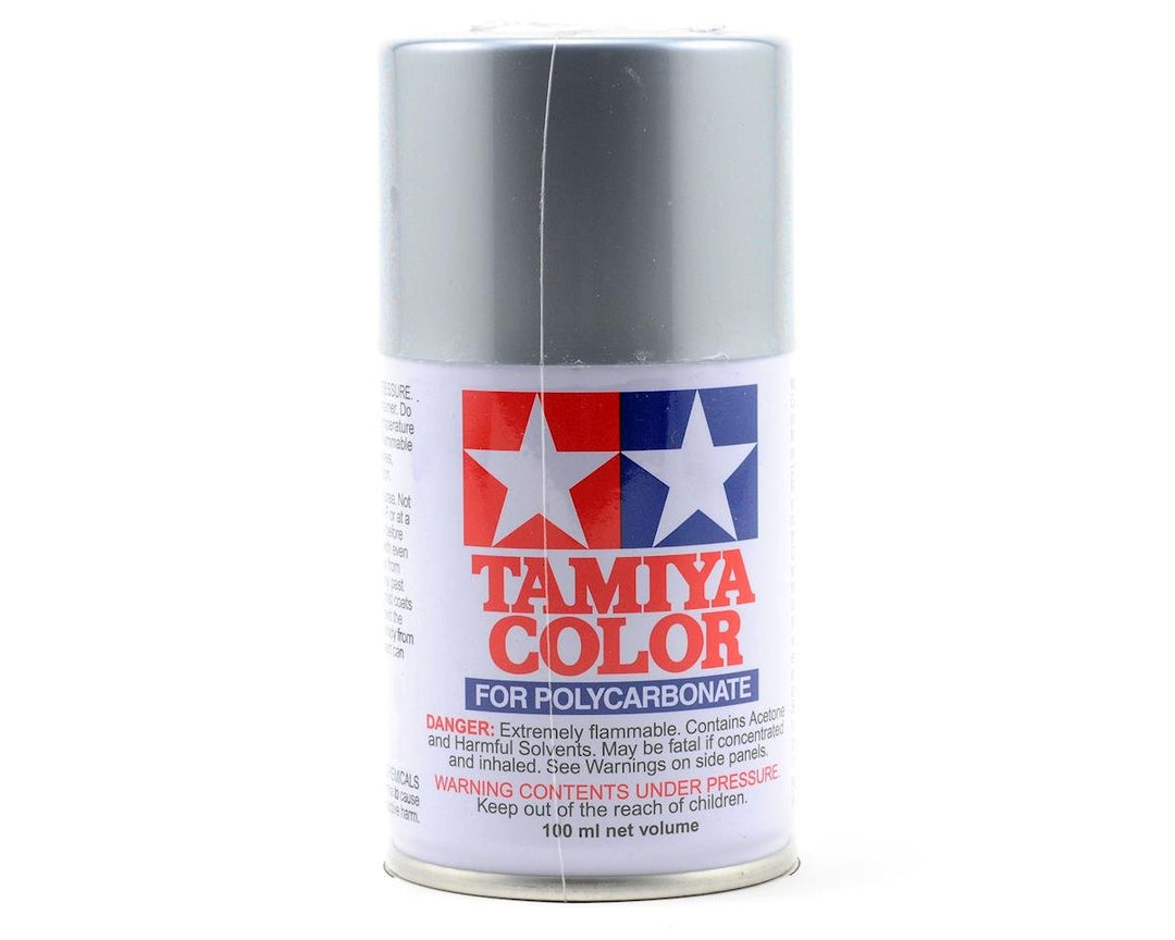 Tamiya PS-48 Semi Gloss Silver Anodized Aluminum Lexan Spray Paint (100ml) 86048