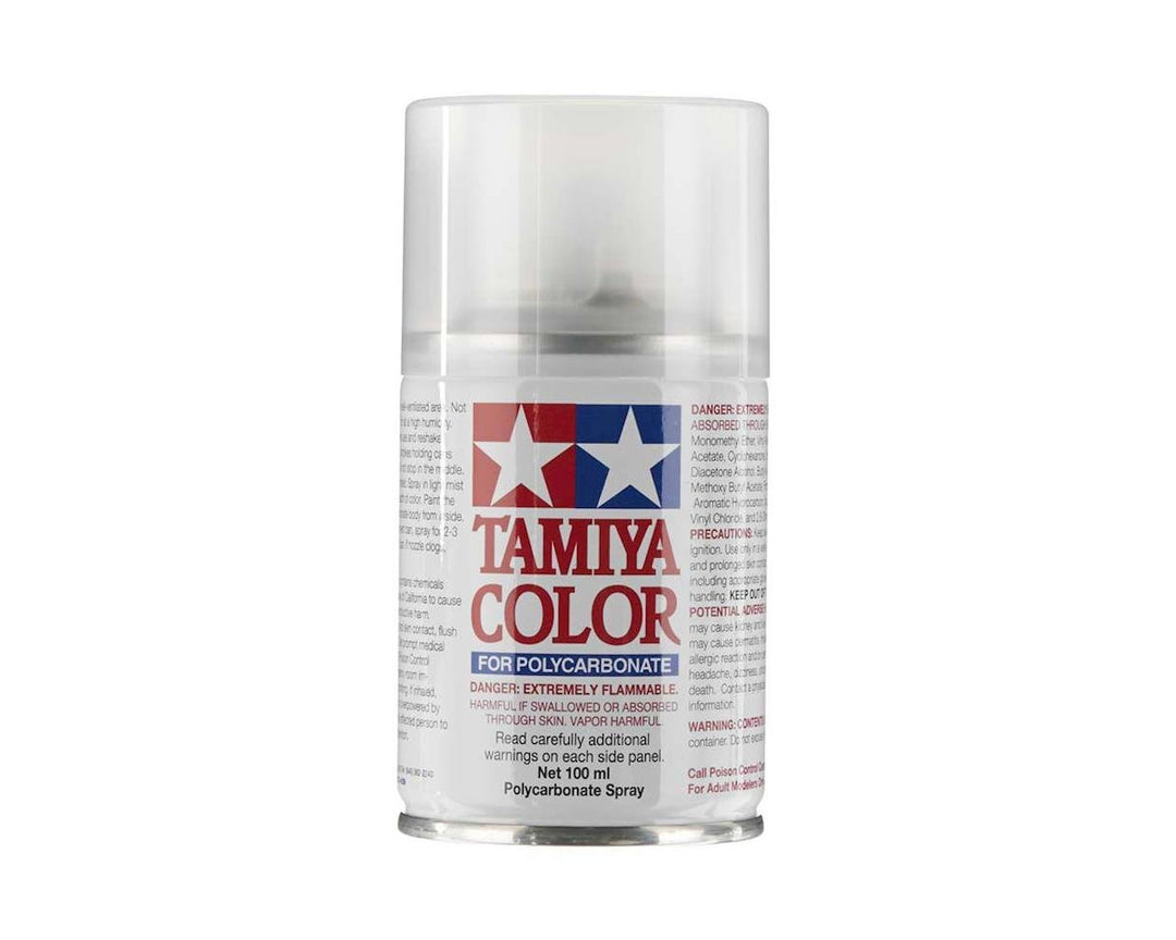 Tamiya PS-55 Polycarbonate Flat Clear Spray Paint (100ml) 86055