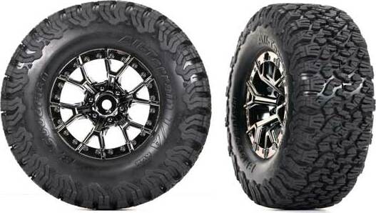T&amp;W Blk Chrm Whl Bfg At Ta Ko2 Rear
