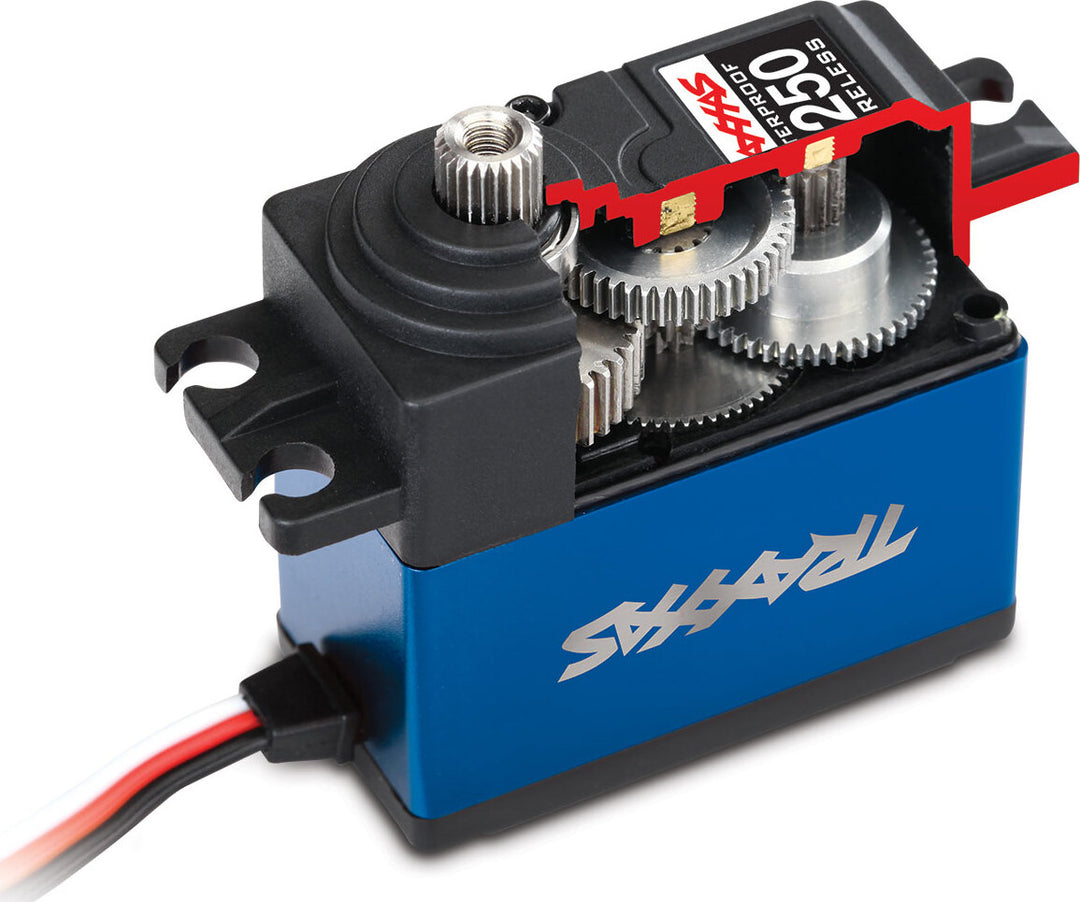 Servo, digital high-torque 330 coreless, metal gear (ball bearing), waterproof