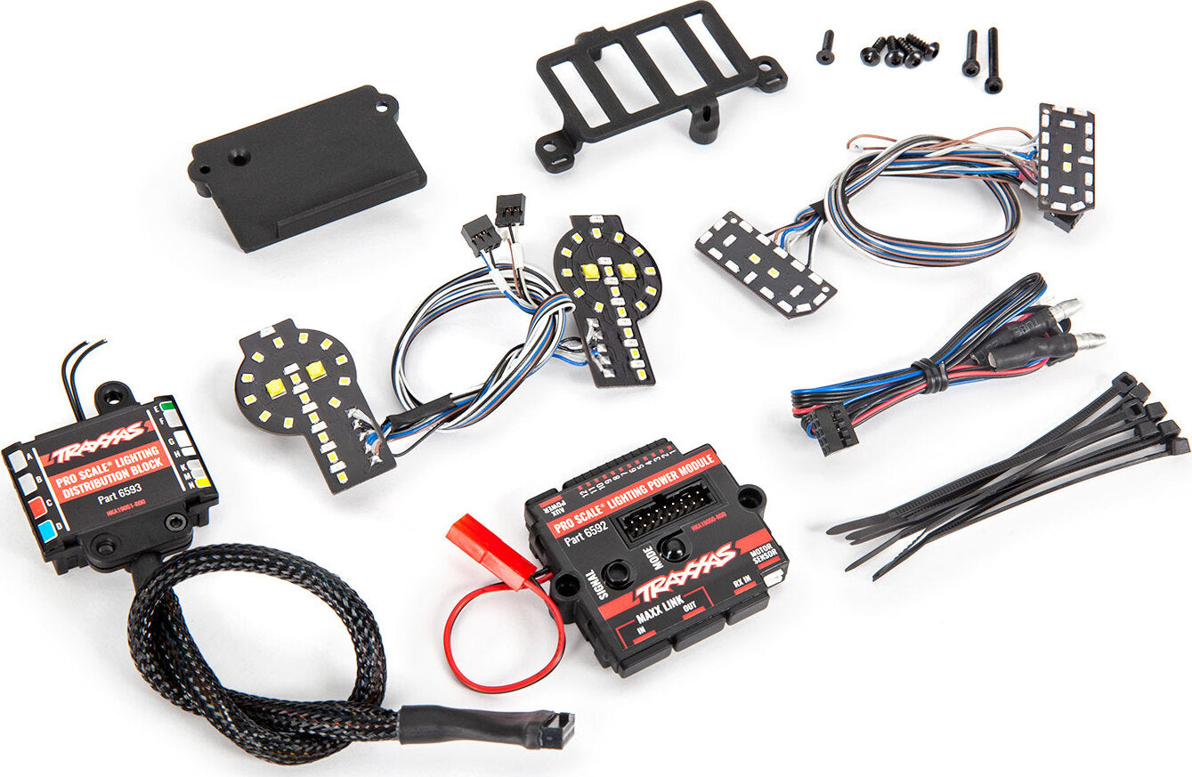 Pro Scale® LED light set, Ford Bronco, complete with power module (includes headlights, tail lights, & distribution block) (fits #9211 body)