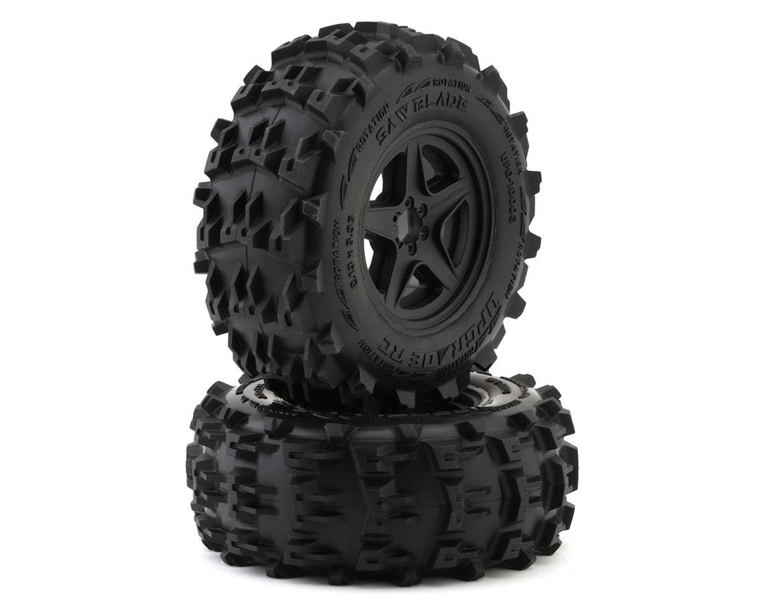 UpGrade RC Saw Blade 2.8" Pre-Mounted Off-Road Tires w/5-Star Wheels (2) UPG-10003
