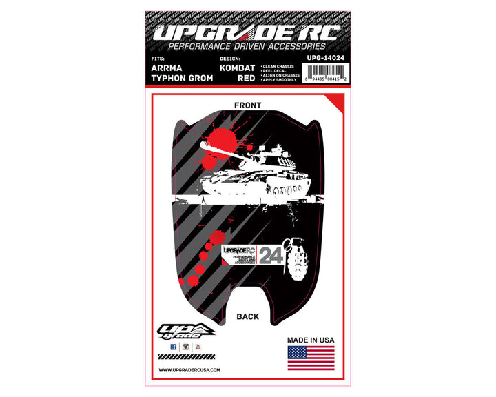 UpGrade RC Chassis Protector for ARRMA™ Typhon Grom (1)