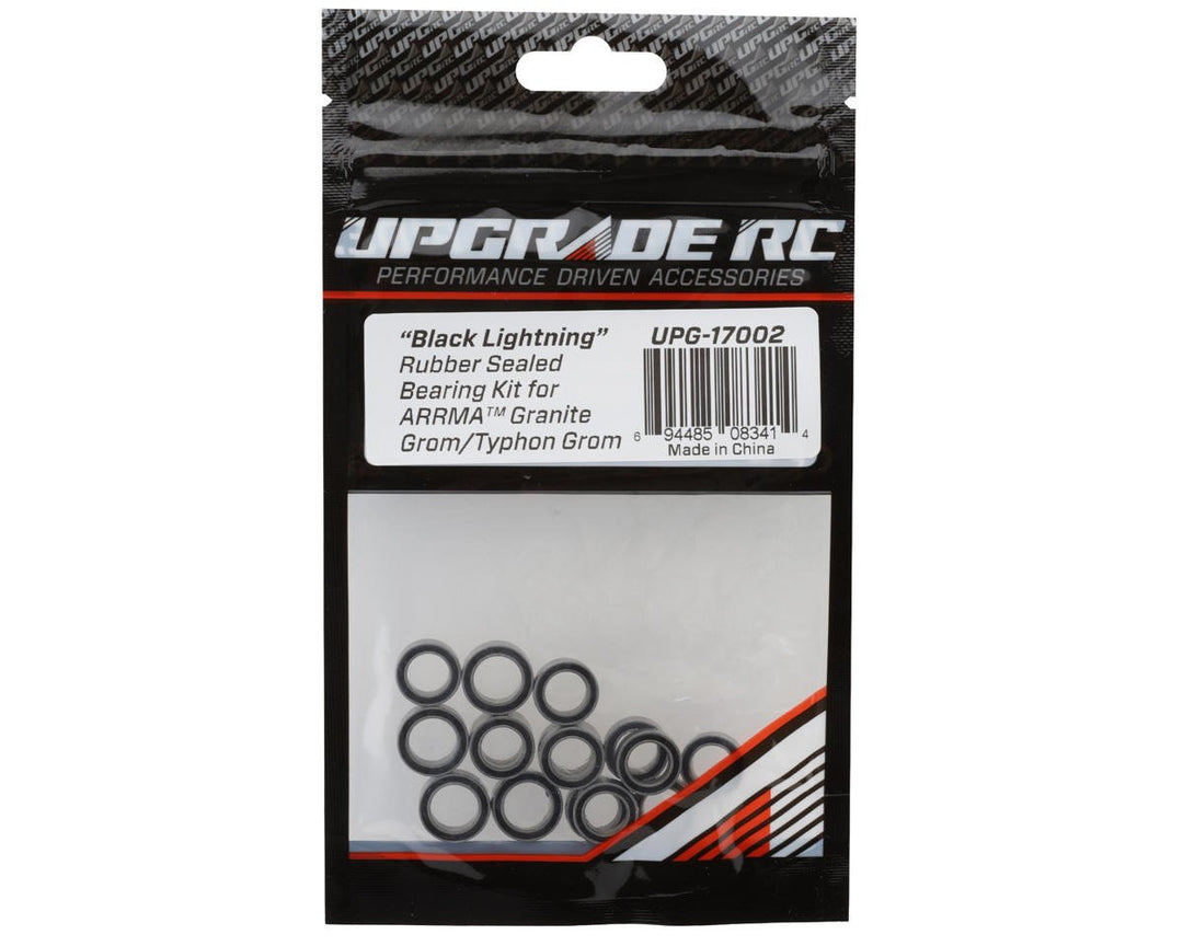 UpGrade RC "Black Lightning" Rubber Sealed Bearing Kit for Arrma™ Granite UPG-17002