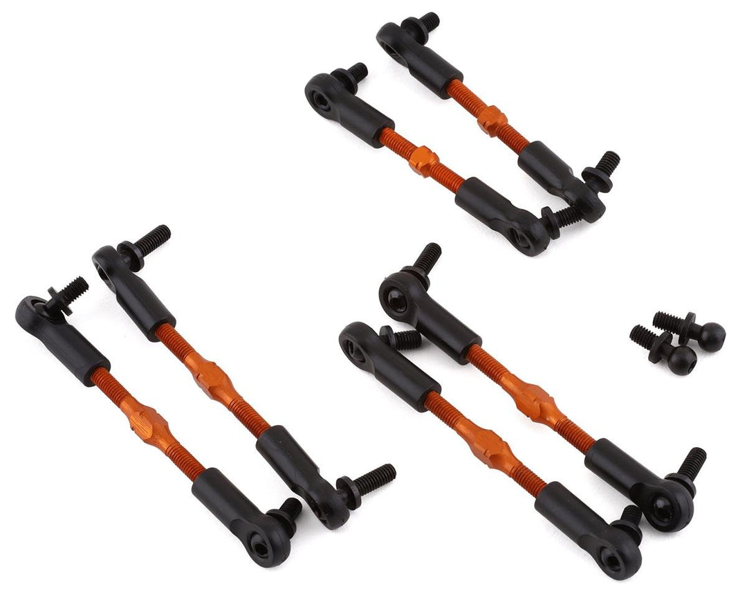 Yeah Racing HPI RS4 Aluminum Linkage Set (Orange) (6) RSS3-012OR