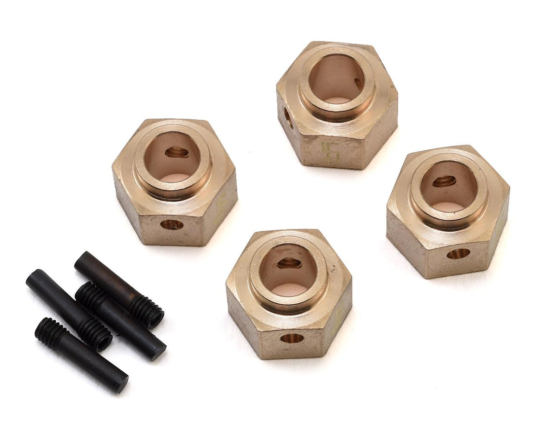 Yeah Racing Traxxas TRX-4 Brass Hex Adapter w/8mm Offset (4) (6.75g) YEA-TRX4-037