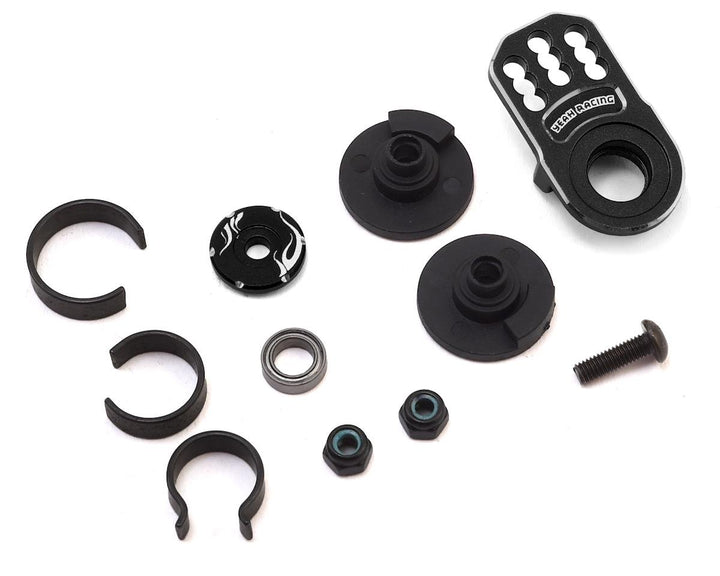 Yeah Racing Aluminum Plate Servo Saver Black