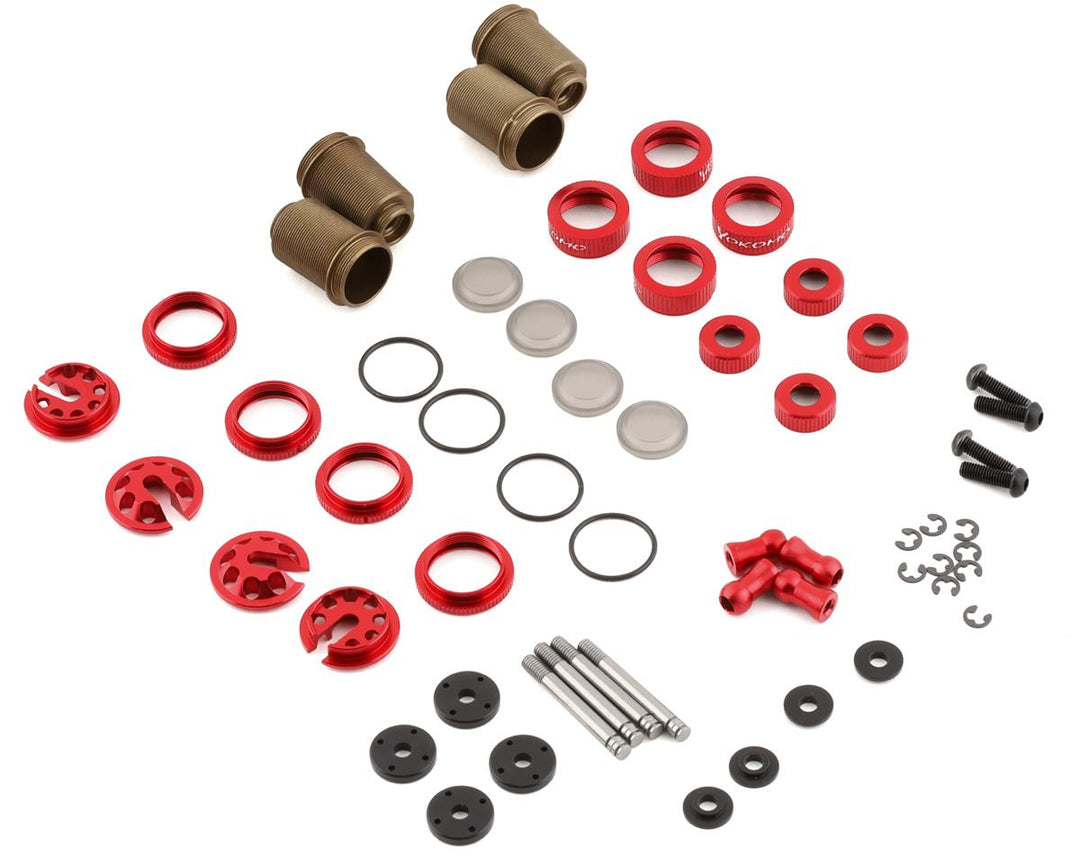 Yokomo YD-2 Super Low Friction Aluminum Big Bore Shock Set (Red) YOKY2-SBBSRA