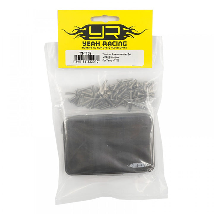 Yeah Racing Titanium Screw Assorted Set w/ FREE Mini box for Tamiya TT02 *** TS-TT02