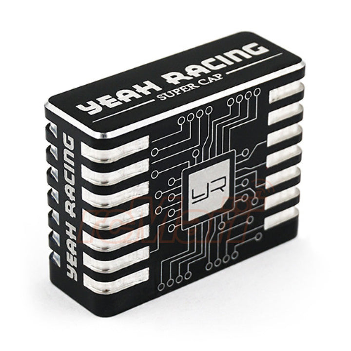 Yeah Racing Aluminum Case Hyper Booster Capacitor 9V For RC Car Black YE-0027BK