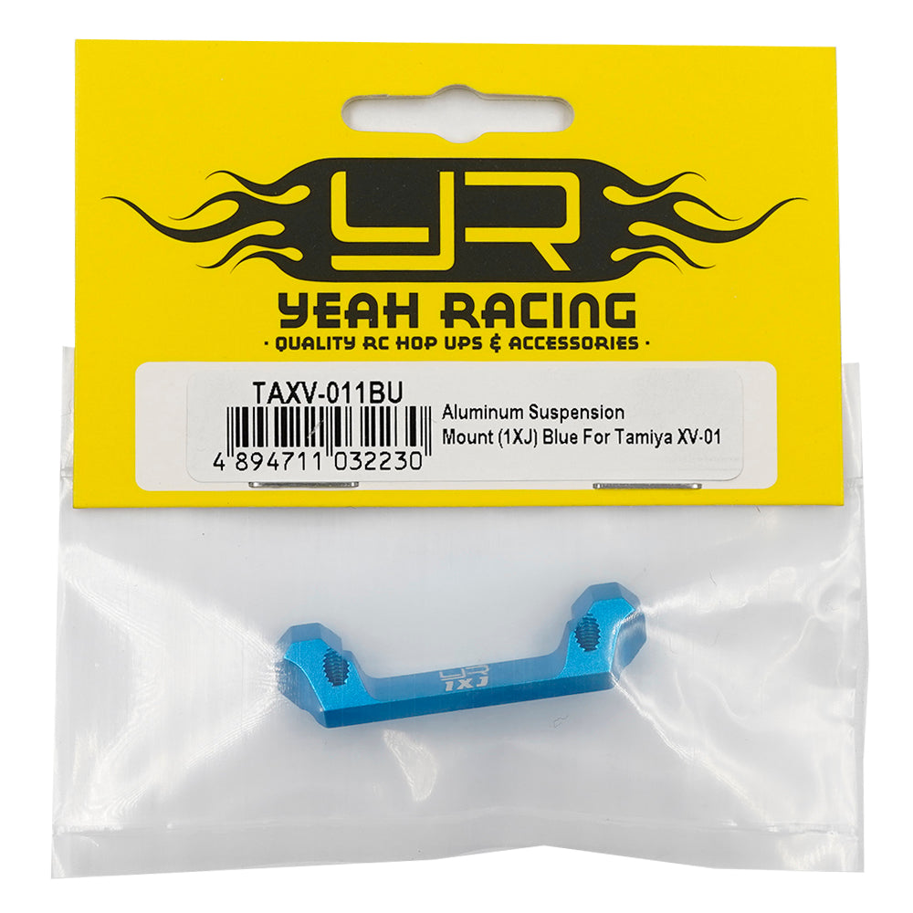 Yeah Racing Aluminum Suspension Mount (1XJ) Blue For Tamiya XV-01 XV-02 TAXV-011BU