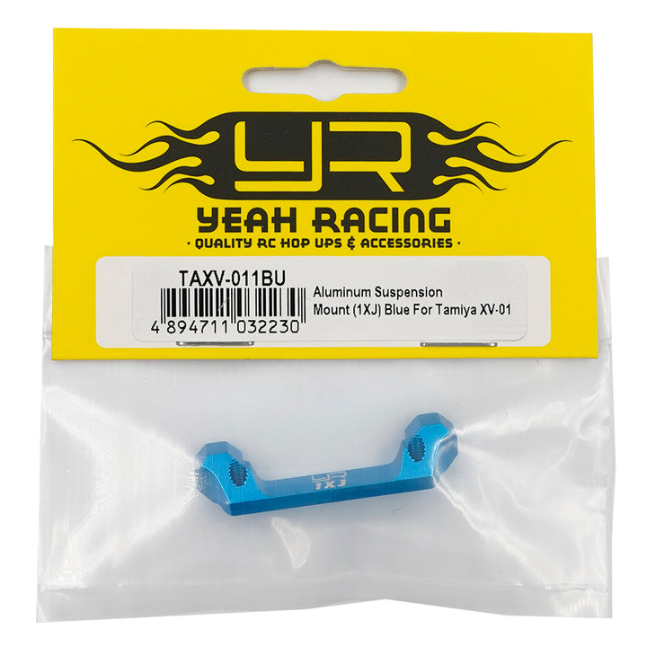 Yeah Racing Aluminum Suspension Mount (1XJ) Blue For Tamiya XV-01 XV-02 TAXV-011BU