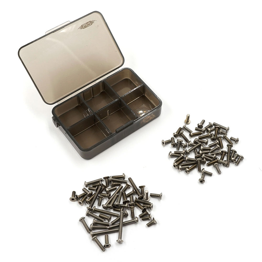Yeah Racing Titanium Screw Assorted Set w/Box For Tamiya XV-02 TSAS-0001