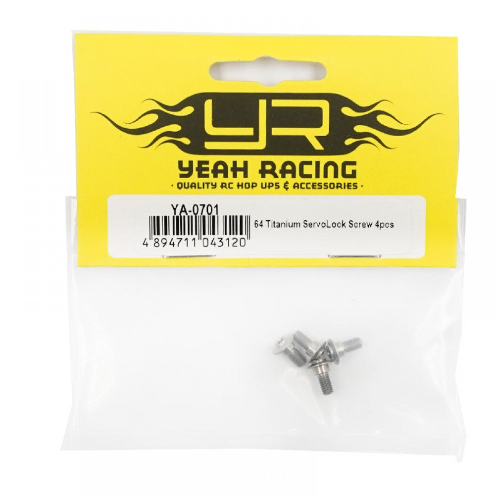 Yeah Racing 64 Titanium ServoLock Screw (7mm) 4pcs YA-0701