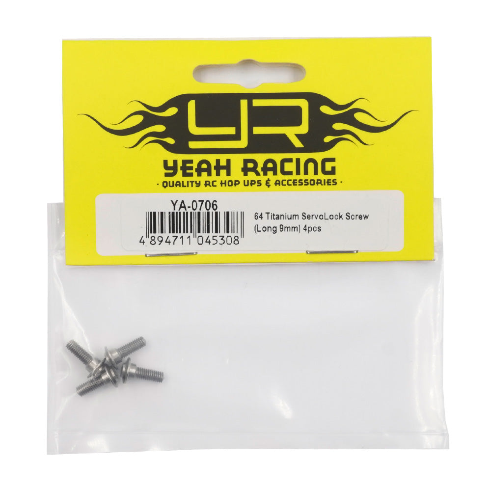 Yeah Racing 64 Titanium ServoLock Screw (9mm) 4pcs YA-0706